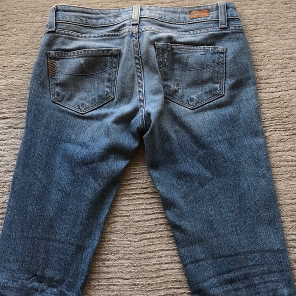 Distressed Light Coloured Paige Roxbury Jean - Picture 3 of 3